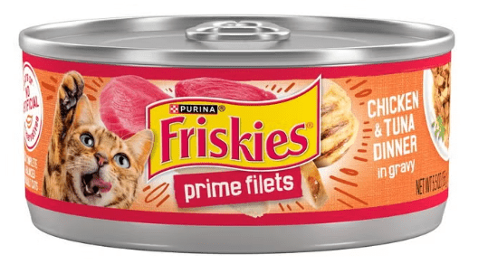 Purina Friskies Chicken & Tuna Dinner In Gravy Cat Wet Food 156G image 0
