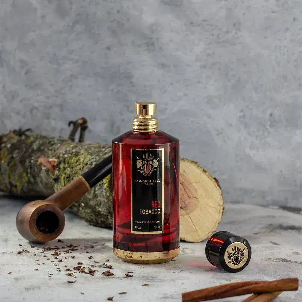 mancera red tobacco 120ml Intense Eau de Parfum, / 4 fl oz Powerful Tobacco Spice Perfume (Cinnamon, Tobacco, Vanilla) : Beauty & Personal Care setting the stage for an unforgettable middle that features enchanting jasmine and rich patchouli Mancera Red Tobacco Intense