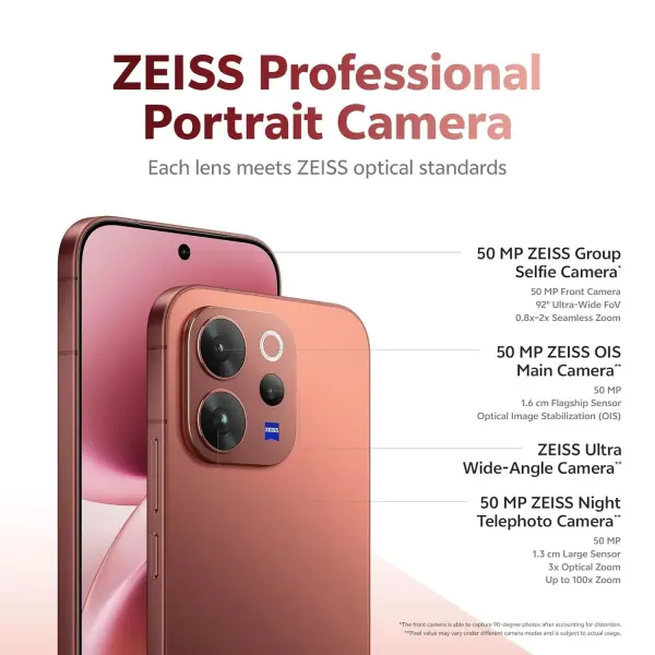 Vivo V70 - 12GB RAM - 256GB  5G - Brown image 3