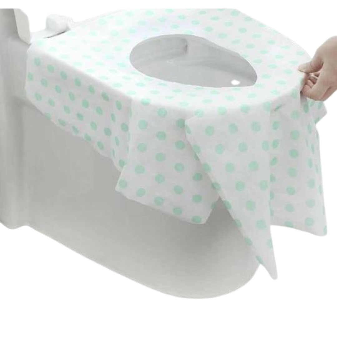 غطاء مقعد المرحاض للحمام مع لاصق كل كيس يحتوي على 10 قطع من فويا image 0