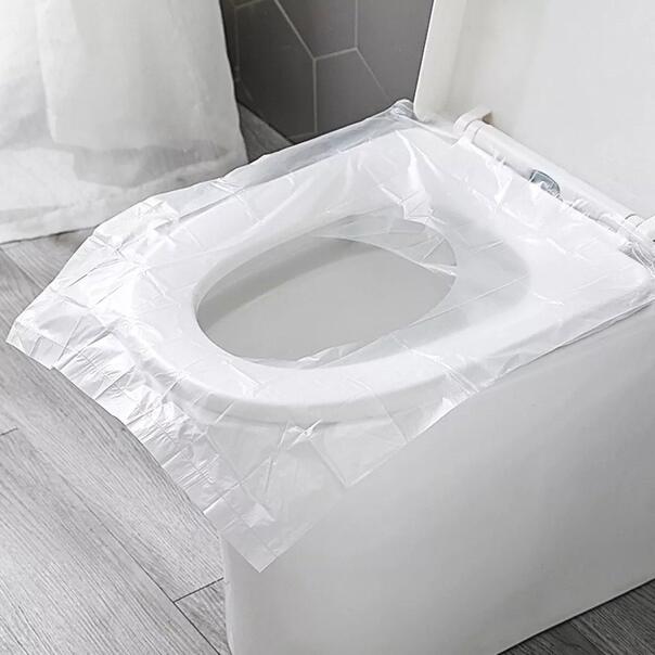 Voya Disposable Toilet Seat Protector Cover (50 Individually Wrapped Pieces) image 5