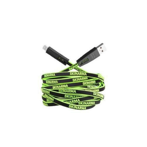 SKINARMA Tenso Charging Cable (USB-A to Lightning) – Neon Green image 0