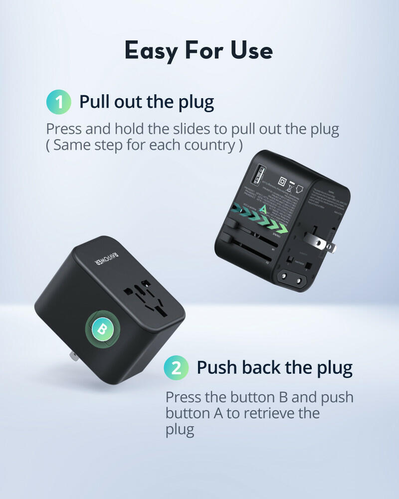 RAVPOWER RP-PC1034 PD PIONEER 65 WATTS 3-PORT TRAVEL CHARGER image 2