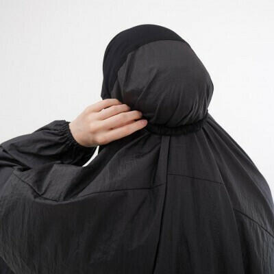 Foldable Travel Prayer Gown from NUSK - Black image 2