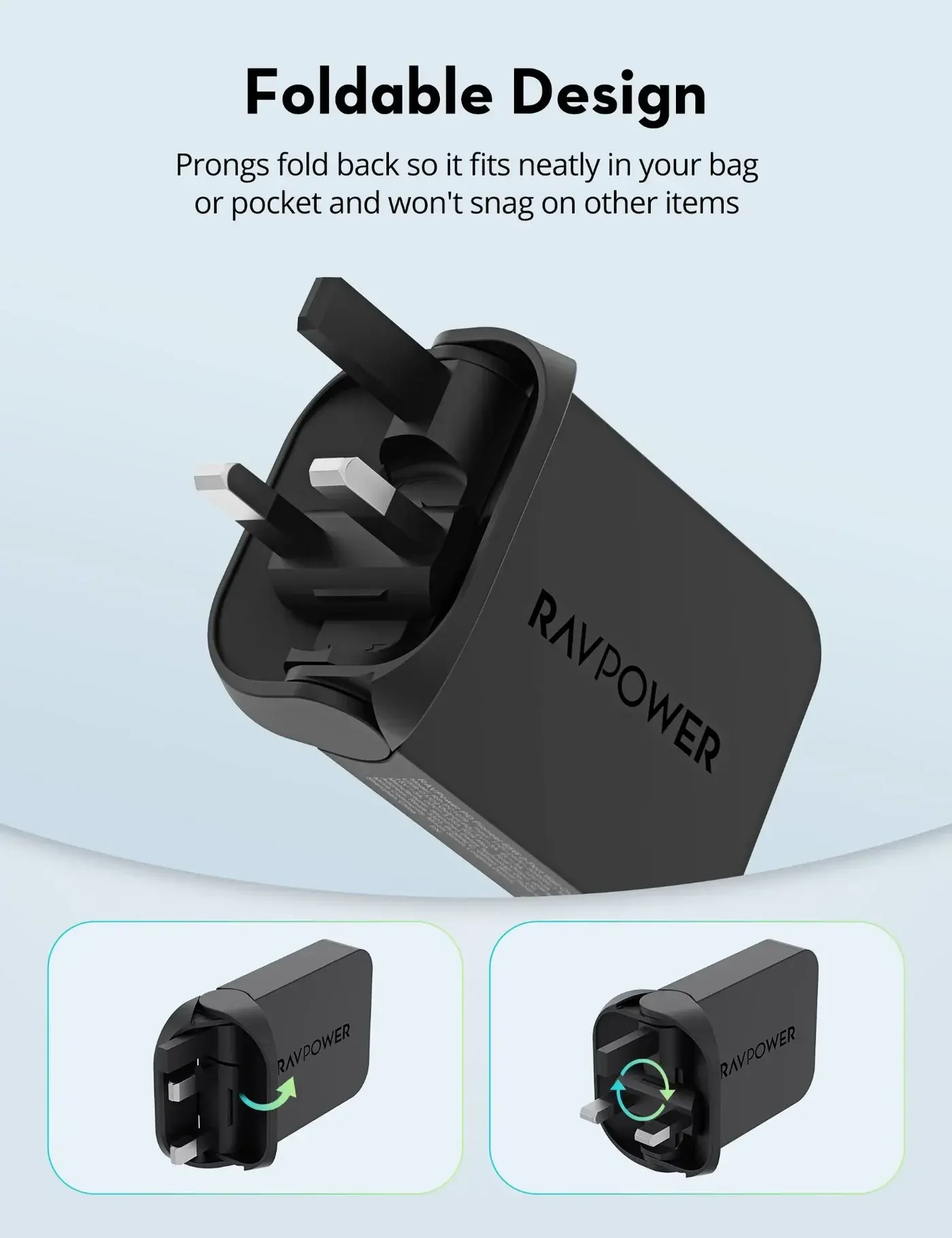 Ravpower 35W USB-C Wall Charger, RP-PC1082 – Black image 5