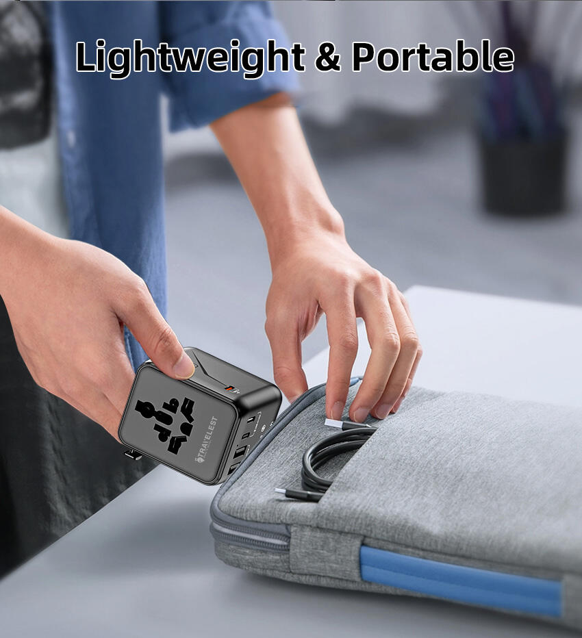 Travelest Universal Travel Adapter GaN 35W with 3 USB-C & 2 USB-A, AC 2500W, Works with 200+ Countries image 13