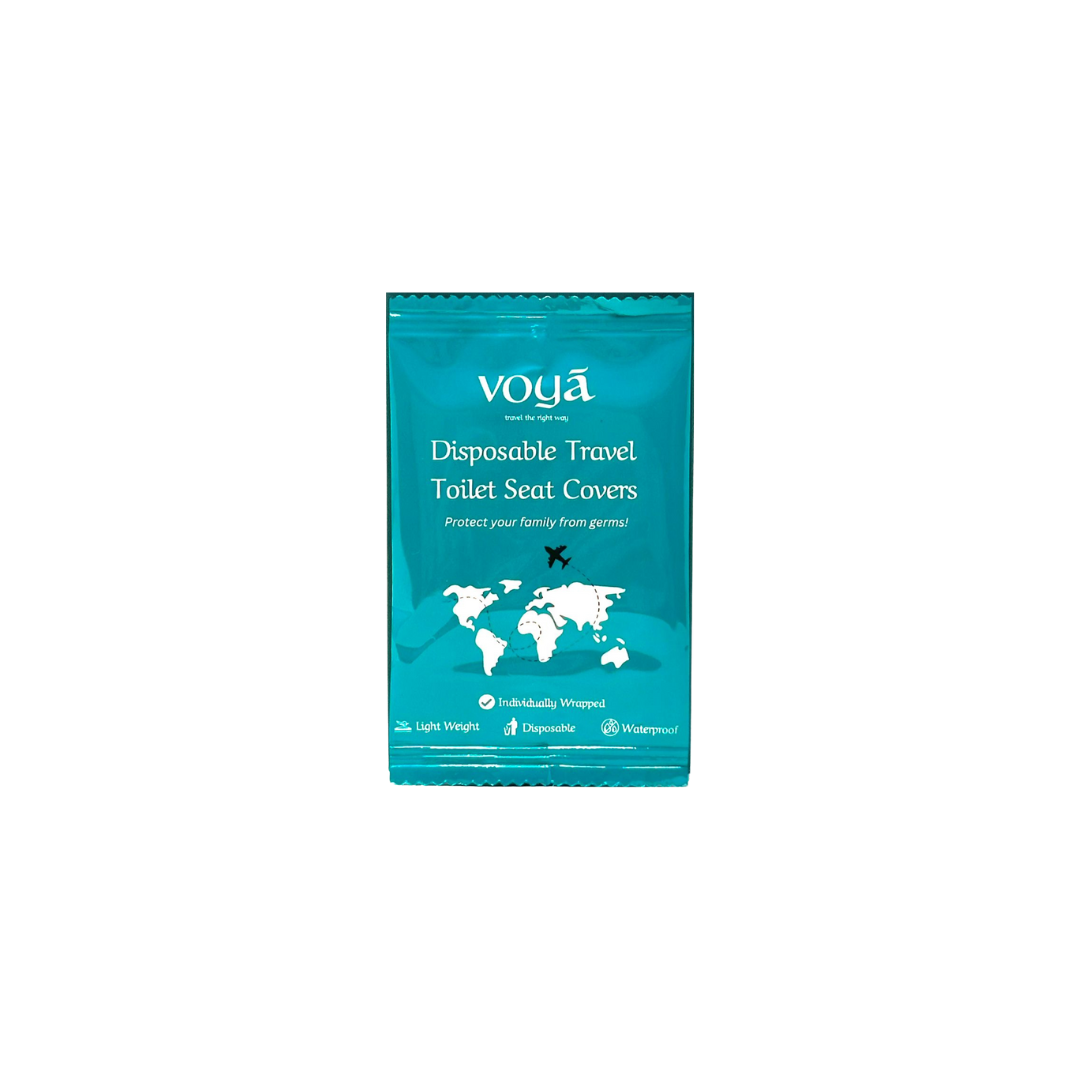 Voya Disposable Toilet Seat Protector Cover (50 Individually Wrapped Pieces) image 2