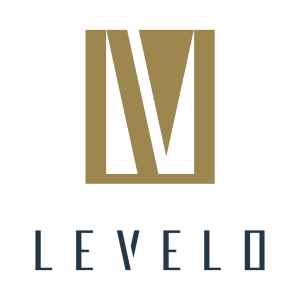 Levelo Bifold Black Genuine Leather Pocket Organizer brand